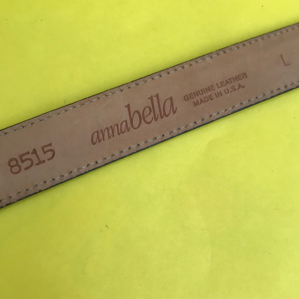 Vintage black/silver leather belt - Picture 10 of 10
